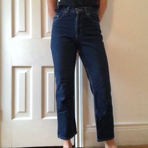Vintage high waisted wide leg jeans